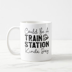 Taza De Café Podría ser una estación de tren de un día como ést