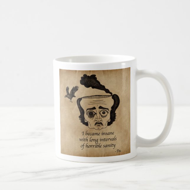 Taza De Café Poe insano (Derecha)