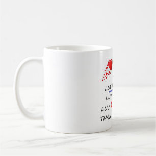 Taza De Café Poema de amor y gotas de lluvia rojo y negro
