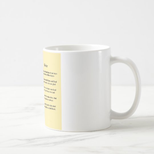 Taza De Café Poema de la hermana - perro de pastor alemán
