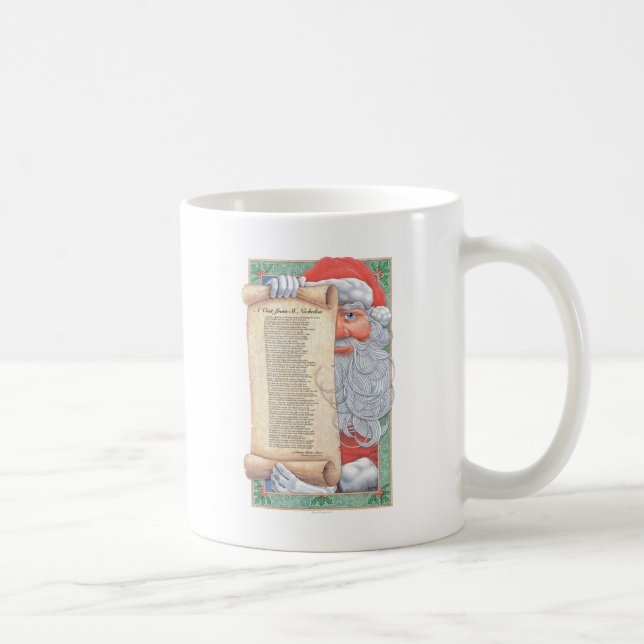 Taza De Café Poema de los Navidades de Santa Claus (Derecha)