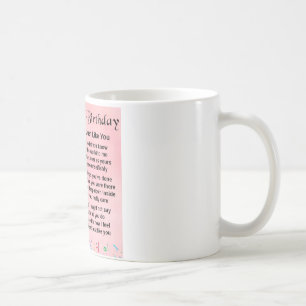 Taza De Café Poema del amigo - 40.o cumpleaños