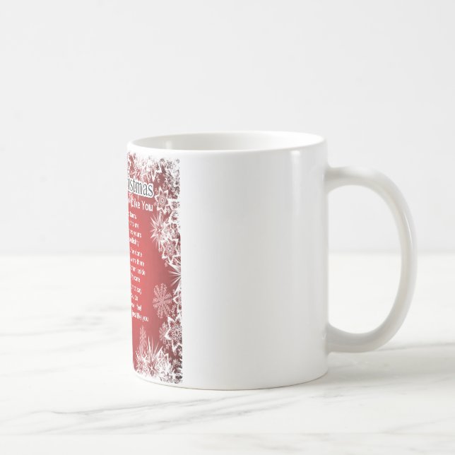 Taza De Café Poema del cuñado - diseño del navidad (Derecha)