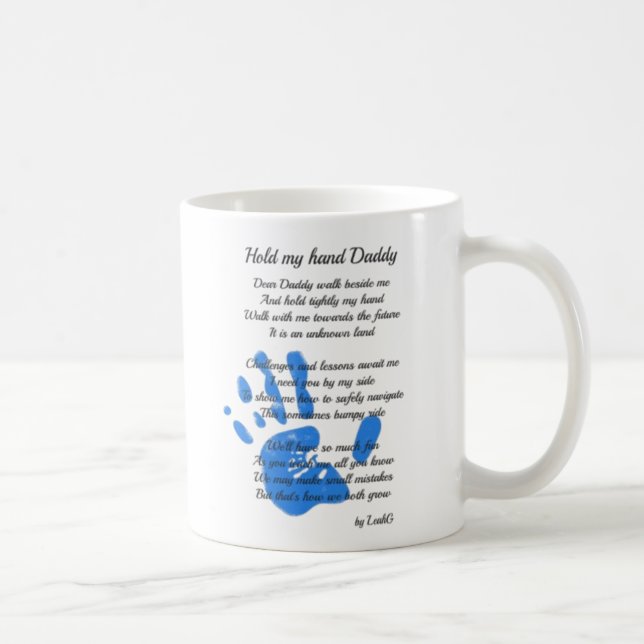 Taza De Café Poema del Día del Padre - Sostén mi regalo de papá (Derecha)
