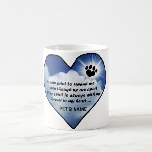 Taza De Café Poema del monumento de Pawprint