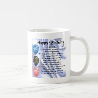 Taza De Café Poema del nieto - feliz cumpleaños