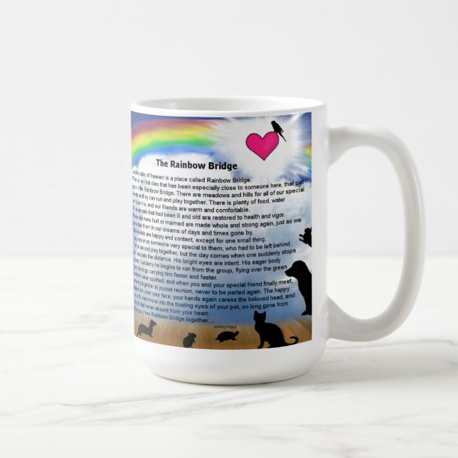 Taza De Café Poema del puente del arco iris (Derecha)