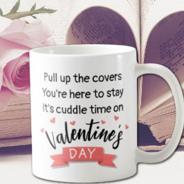 Taza De Café Poema El día de San Valentín de rima suave con cor