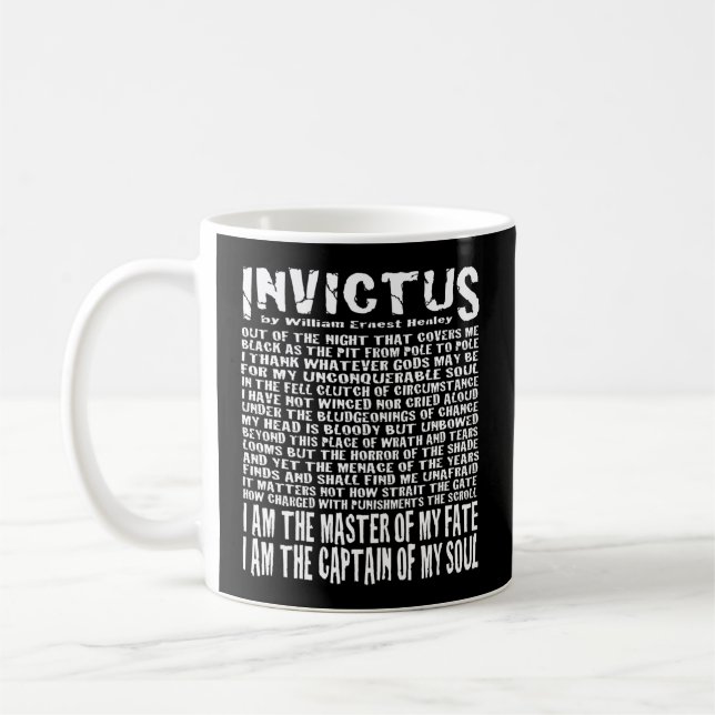 Taza De Café Poema Invictus (Izquierda)