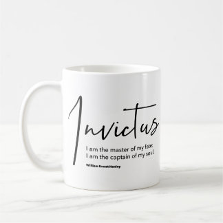 Taza De Café Poema Invictus - Soy el amo de mi destino
