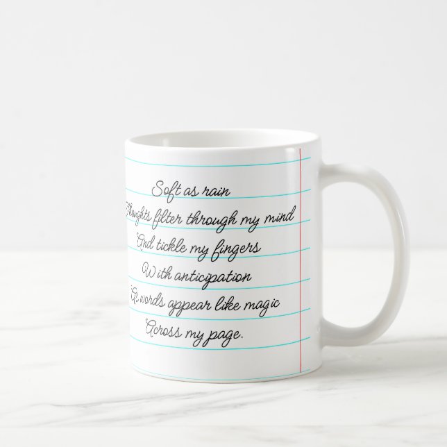 Taza De Café Poema Motivacional Que Soy Escritora Personalizada (Derecha)