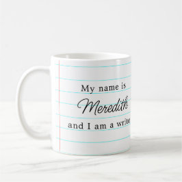 Taza De Café Poema Motivador Soy Un Escritor Mug Personalizado