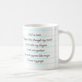 Taza De Café Poema Motivador Soy Un Escritor Mug Personalizado
