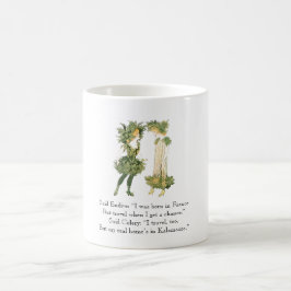 Taza De Café Poema vintage Endive Celery Rhyme Cute Chicas