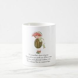 Taza De Café Poema vintage Fruit Rhyme Watermelon Cuse Kid Mug
