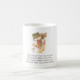 Taza De Café Poema vintage Rhubarb Rhyme Cute Kid Mug