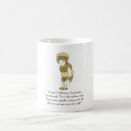 Taza De Café Poema vintage rima vegetal de Artichoke de Califor