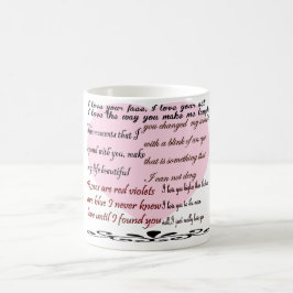 Taza De Café poemas del amor, poesía del amor