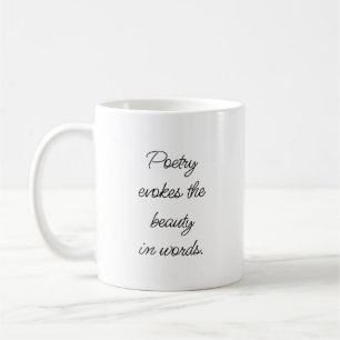 Taza De Café Poesía Evokes Mug