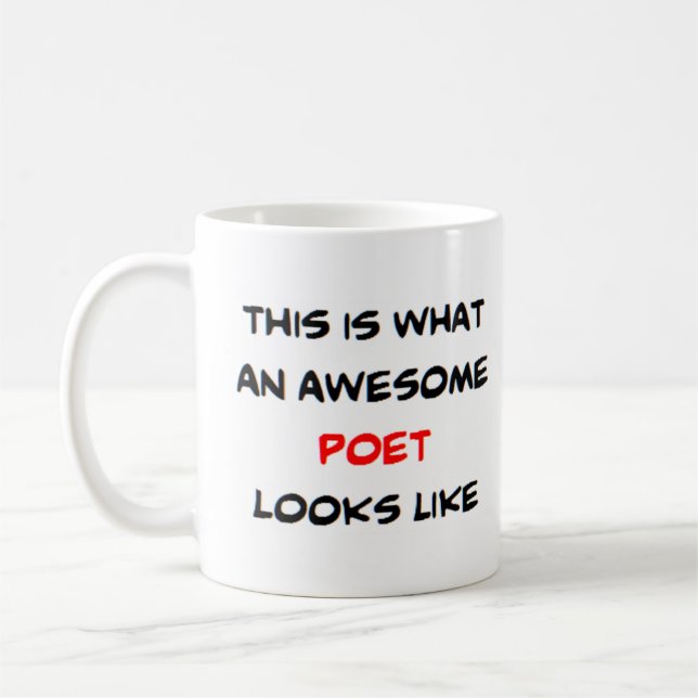 Taza De Café poeta increíble (Izquierda)