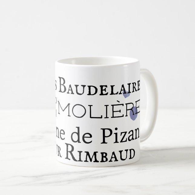 Taza De Café Poetas francesas café Mug (Anverso derecho)