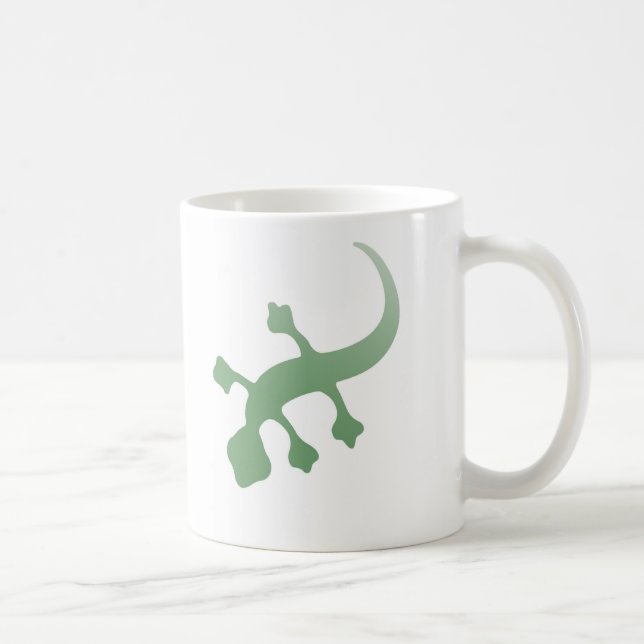 Taza De Café Poetica Gecko en verde (Derecha)