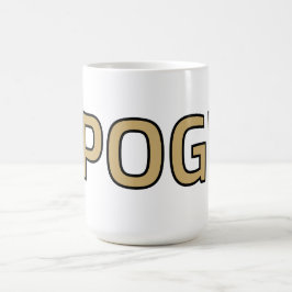 Taza De Café Pog! Text Mug - Luca Kaneshiro Fanart