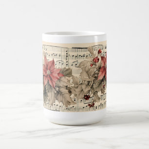 Taza De Café Poinsettia Vintage 