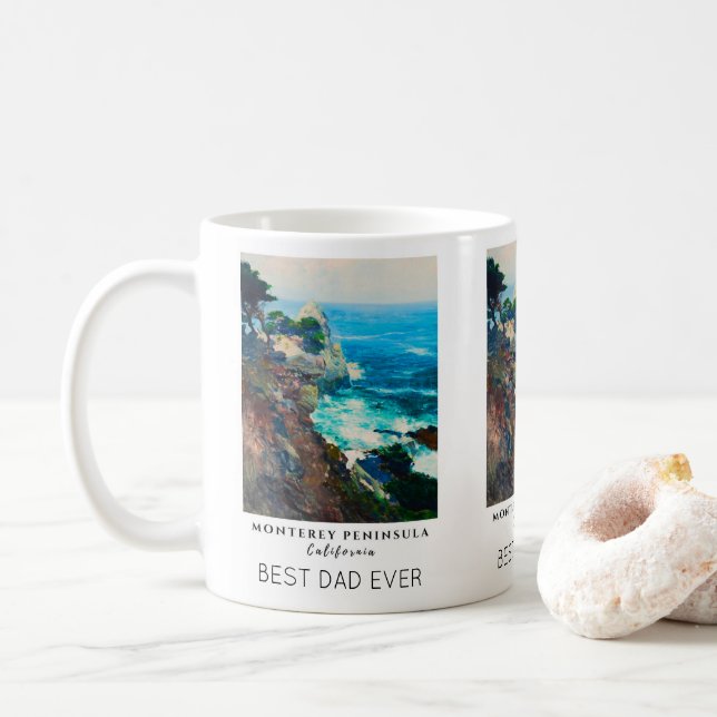 Taza De Café Point Lobos Península de Monterey California Mejor (Con donut)