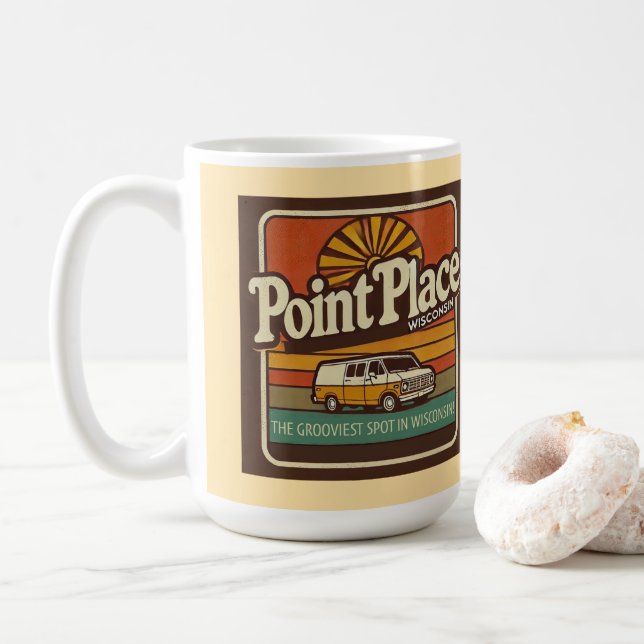 Taza De Café Point Place Wisconsin (Con donut)