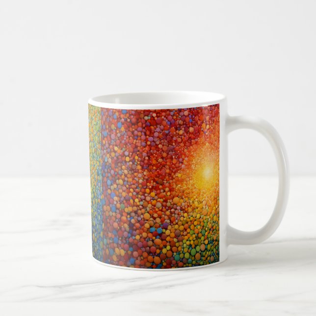 Taza De Café Pointillismo de la luz (Derecha)
