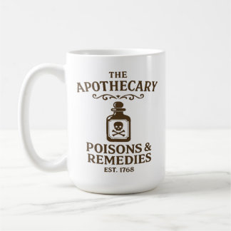 Taza De Café Poisons & Remedies Coffee Mug – Apothecary-Style