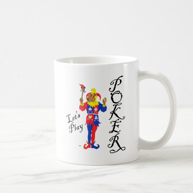 Taza De Café Póker Terrier Suerte (Derecha)