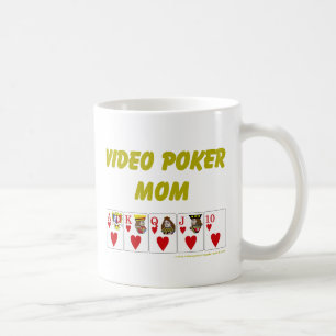 Taza De Café Póker video: corazón video de la mamá del póke