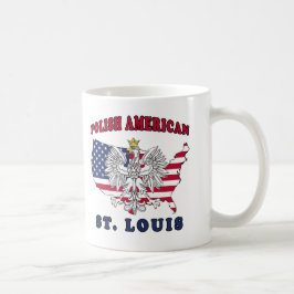 Taza De Café Polaco de St. Louis Missouri