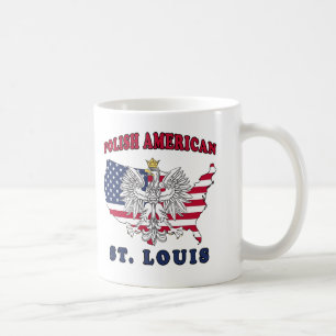 Taza De Café Polaco de St. Louis Missouri