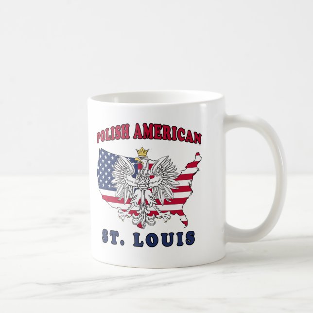 Taza De Café Polaco de St. Louis Missouri (Derecha)