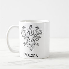 Taza De Café Poland's White Eagle Contemporary State Emblem 