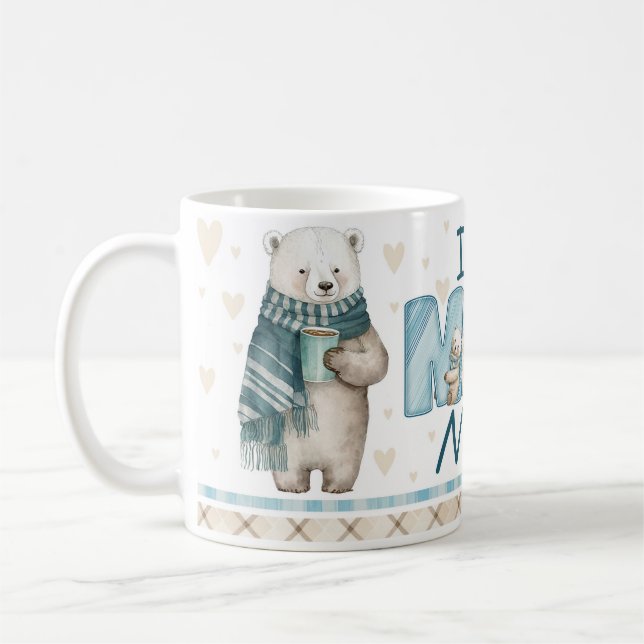 Taza De Café Polar Bear Mom Mug (Izquierda)