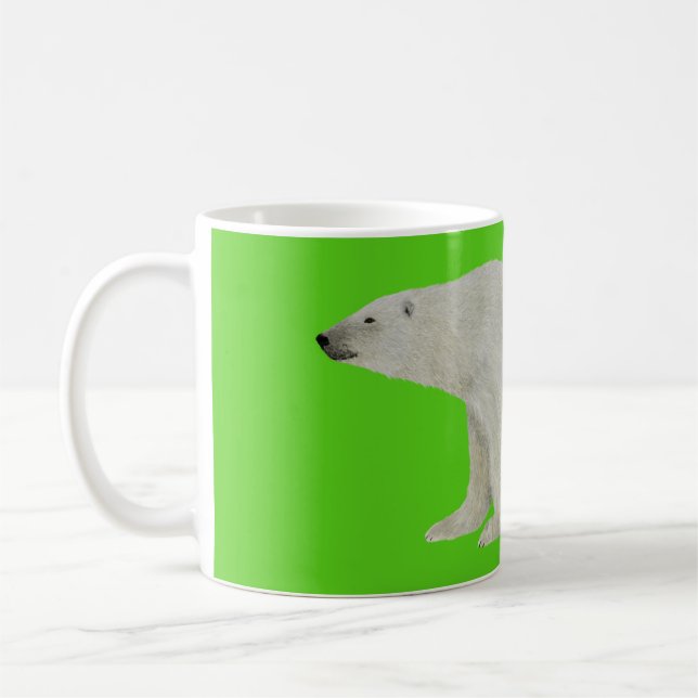 Taza De Café Polar Bear Mug Green (Izquierda)