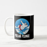 Taza De Café Polar Plunge Ice Jump Funny Polar Bear Winter<br><div class="desc">Our shop products bring you animals that you love and look very cute, Funny. These products are perfect for those who love animals or your loved ones. On holidays of the year is also one of the appropriate gifts for birthday parties, anniversaries, Father's Day, Mother's Day, Valentine's Day... ., this...</div>