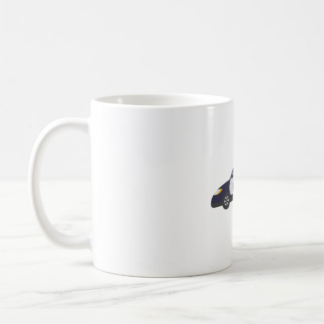 Taza De Café Police car Gift for Kids boys (Izquierda)