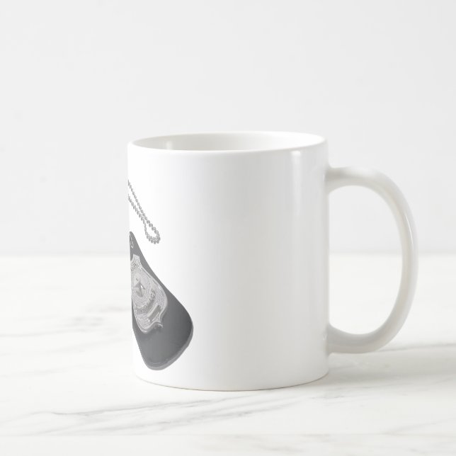 Taza De Café PoliceBadgeLeatherHolder120911 (Derecha)