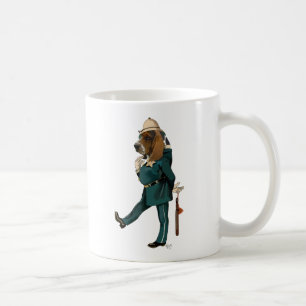 Taza De Café Policía Basset Hound