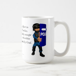 Taza De Café Policía cristiana