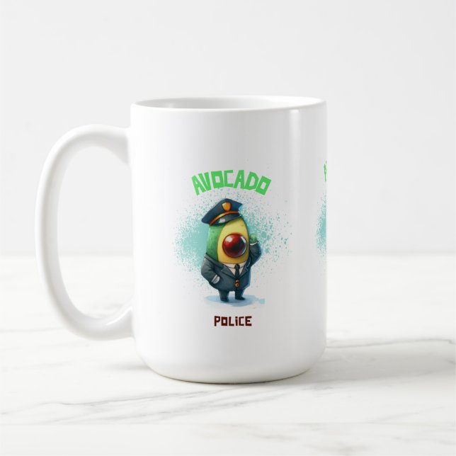 Taza De Café Policía de Aguacate (Izquierda)