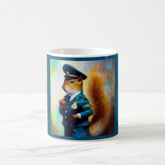 Taza De Café Policía de ardillas (Centro)