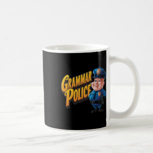Taza De Café Policía de gramática. Grammar S. Lover inglés