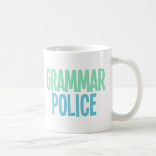 Taza De Café Policía de la gramática