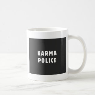 Taza De Café Policía de las karmas